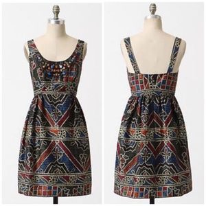 Anna Sui for Anthropologie Tesserae Mosaic Dress NEW